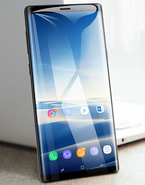 Usams 0.3mm Full Tempered Glass Screen Protector For Note 9 Black