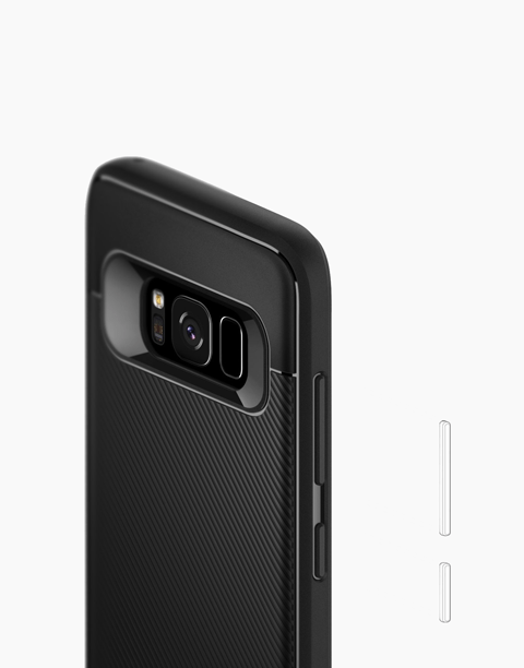 Vault 2 Original From Caseology Flexible TPU Drop Protection Tactile Grip for Galaxy S8 - Black