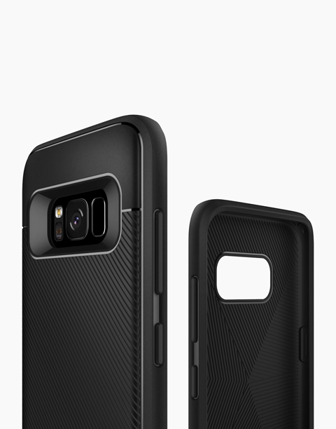 Vault 2 Original From Caseology Flexible TPU Drop Protection Tactile Grip for Galaxy S8 Plus - Black