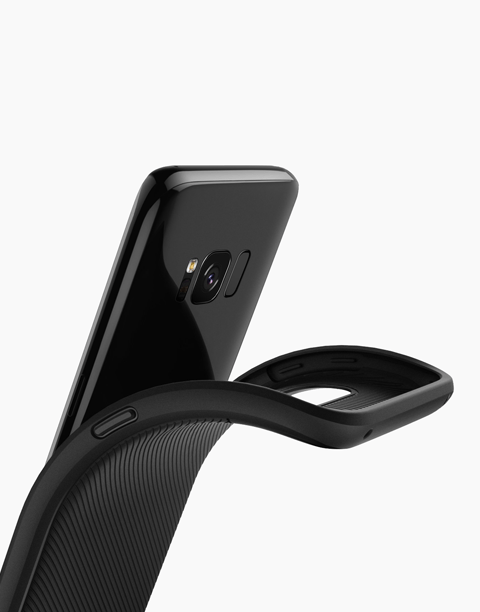 Vault 2 Original From Caseology Flexible TPU Drop Protection Tactile Grip for Galaxy S8 - Black