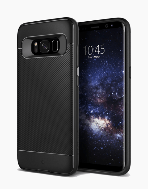 Vault 2 Original From Caseology Flexible TPU Drop Protection Tactile Grip for Galaxy S8 - Black
