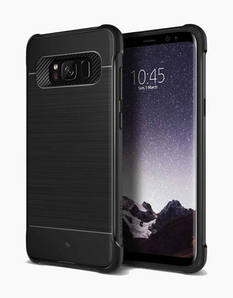 Vault 1 Original From Caseology Flexible TPU Drop Protection Tactile Grip for Galaxy S8 Plus - Black