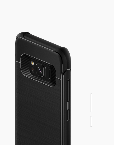 Vault 1 Original From Caseology Flexible TPU Drop Protection Tactile Grip for Galaxy S8 Plus - Black