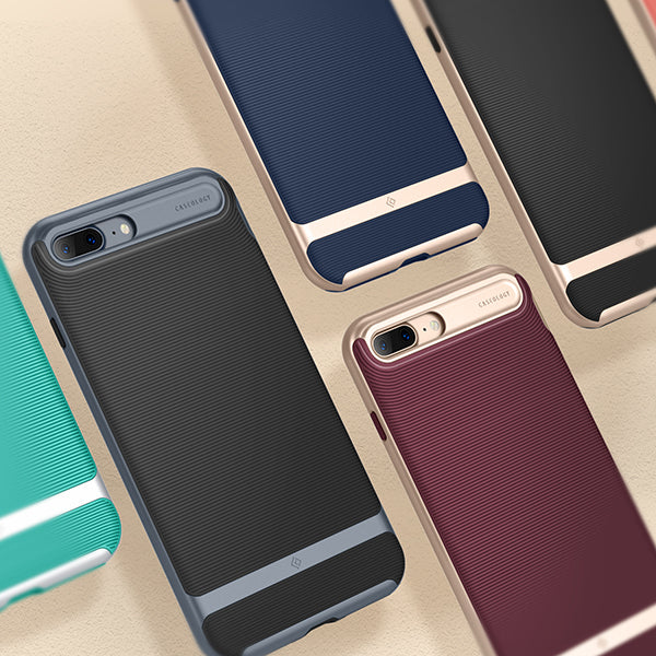 iPhone 7 Plus Caseology Wavelength Black / Deep Blue