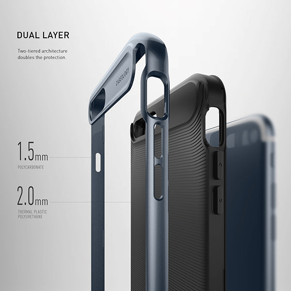 iPhone 7 Plus Caseology Wavelength Black / Deep Blue