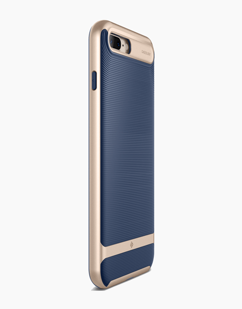 iPhone 7 Plus Caseology Wavelength Navy / Frame Gold