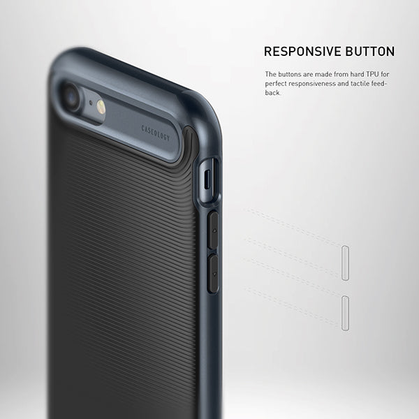 iPhone 7 Caseology Wavelength Black / Deep Blue
