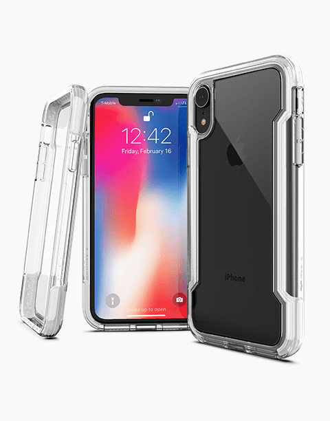 Defense Clear By X-Doria iPhone Xr Anti Shocks Case Up To 2M T/White
