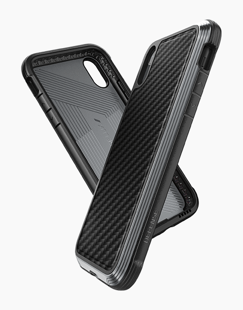 Defense Lux Carbon By X-Doria For iPhone Xr Anti Shocks Case Up To 3M Black