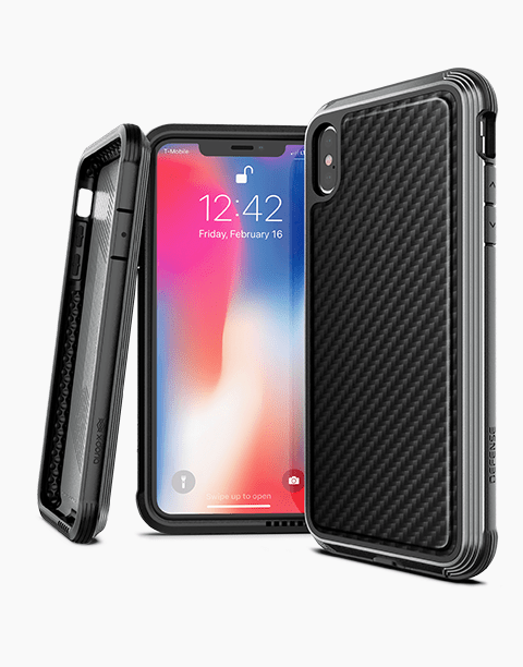 Defense Lux Carbon By X-Doria For iPhone Xs Max Anti Shocks Case Up To 3M