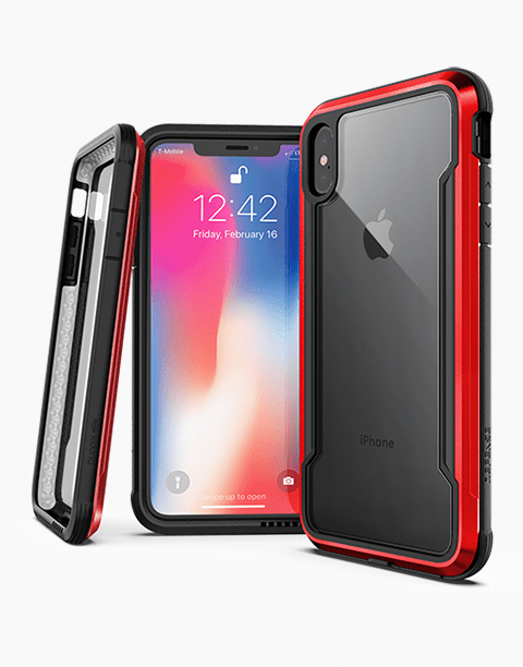 Defense Shield By X-Doria iPhone Xs Max Anti Shocks Case Up To 3M – T/Red
