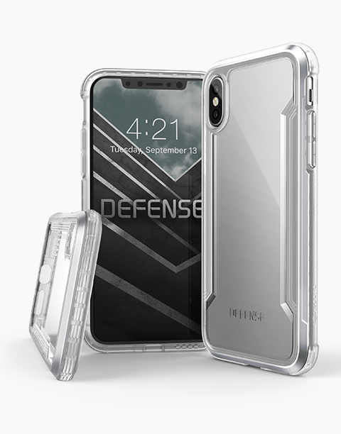 Defense Shield By X-Doria iPhone Xs Max Anti Shocks Case Up To 3M – T/Silver