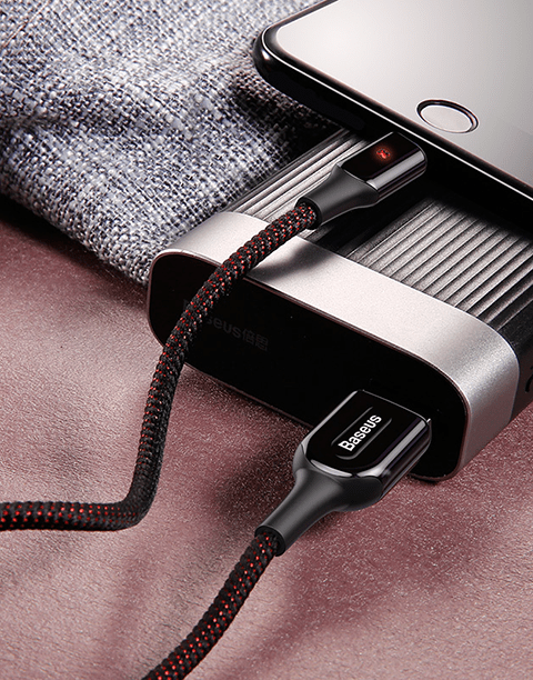 X Type By Baseus Anti-Cut Cable, lightning Cable 2.4A 1M Black - Smartkoshk Stores
