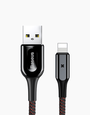 X Type By Baseus Anti-Cut Cable, lightning Cable 2.4A 1M Black - Smartkoshk Stores