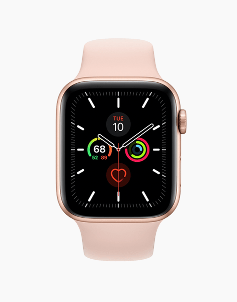 Apple Watch Series 5 GPS 44mm Gold Aluminum Body With Pink Band