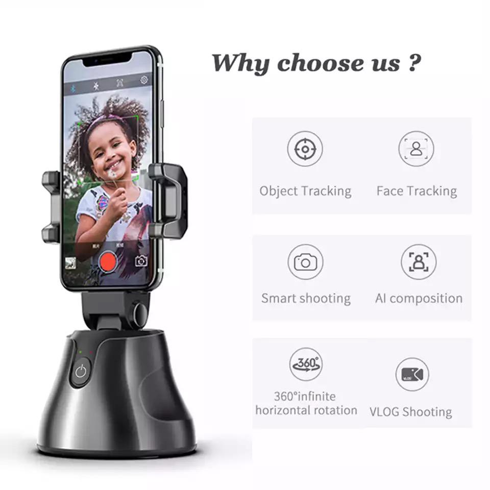 APAI GENIE 360 Rotating holder Smart Following Faces&amp; Objects - Black