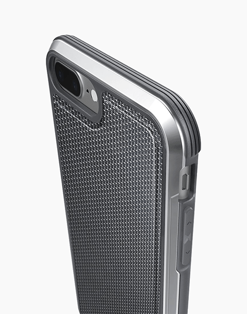 Defense Lux Nylon by X-Doria Anti Shocks Case Up To 3M For iPhone 7P | 8P - Silver
