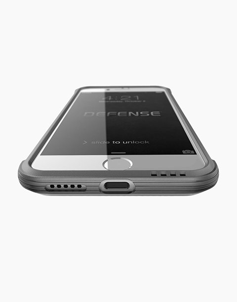 Defense Lux Nylon by X-Doria Anti Shocks Case Up To 3M For iPhone 7P | 8P - Silver