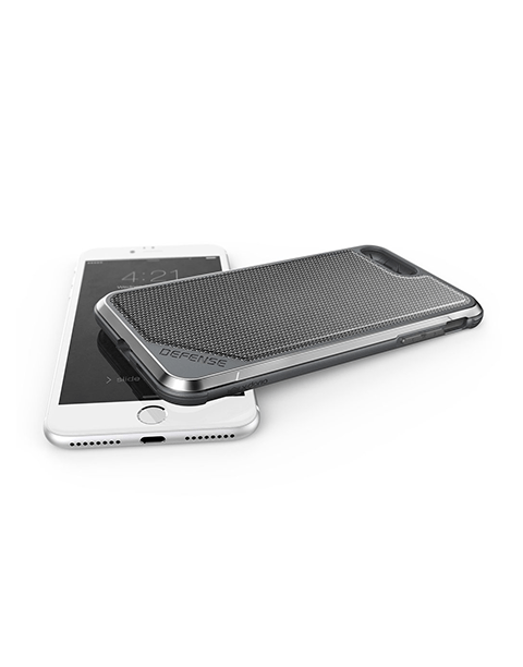 Defense Lux Nylon by X-Doria Anti Shocks Case Up To 3M For iPhone 7P | 8P - Silver