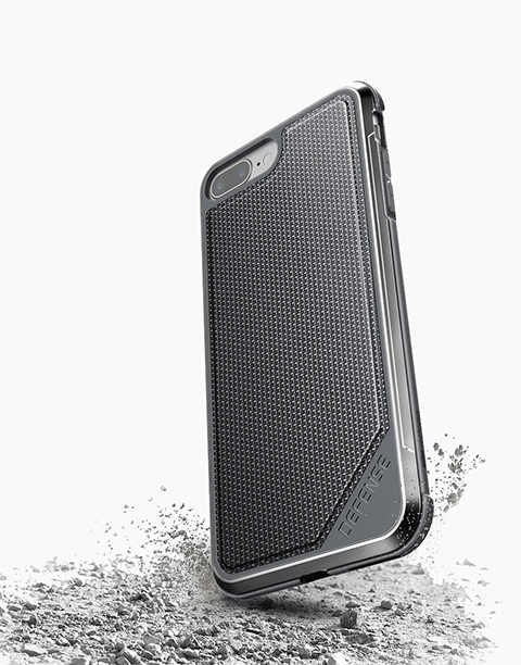 Defense Lux Nylon by X-Doria Anti Shocks Case Up To 3M For iPhone 7P | 8P - Silver