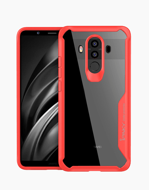 Bumper TPU By iPaky Transparent Protective Case For Mate 10 Pro – Red