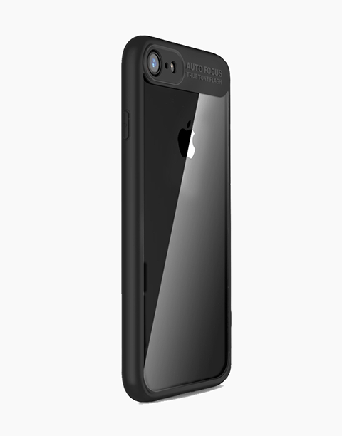 Clarity Series Original By Rock Transparent Slim Case For iPhone 8 | 7 - Black