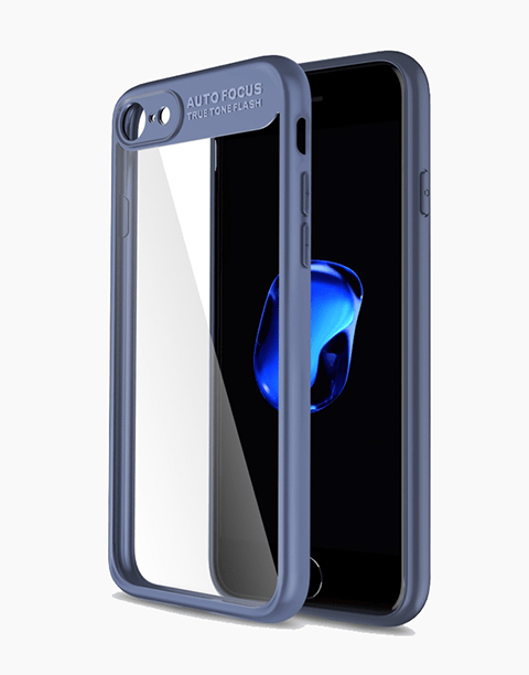 Clarity Series Original By Rock Transparent Slim Case For iPhone 8 | 7 - Blue