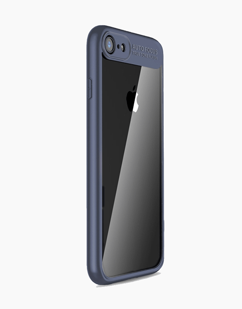Clarity Series Original By Rock Transparent Slim Case For iPhone 8 | 7 - Blue