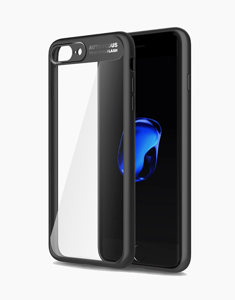 Clarity Series Original By Rock Transparent Slim Case For iPhone 8P | 7P - Black