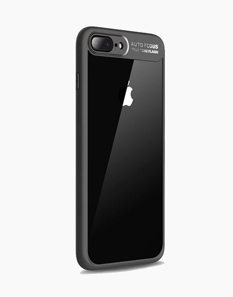 Clarity Series Original By Rock Transparent Slim Case For iPhone 8P | 7P - Black