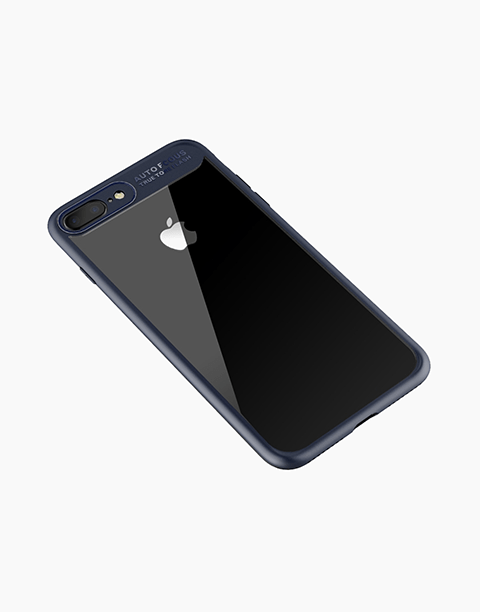 Clarity Series Original By Rock Transparent Slim Case For iPhone 8P | 7P - Blue