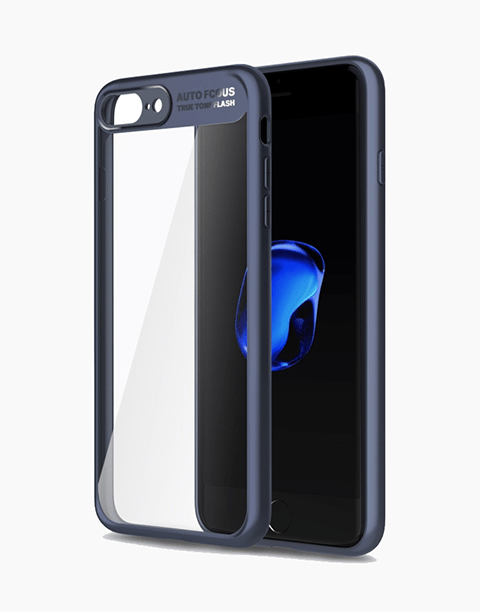 Clarity Series Original By Rock Transparent Slim Case For iPhone 8P | 7P - Blue