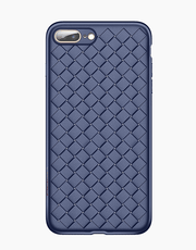 Ultrathin Weave Series Case By Rock with Flexible & Soft TPU Material Anti Scratch & Fingerprint iPhone 8P | 7P - Blue