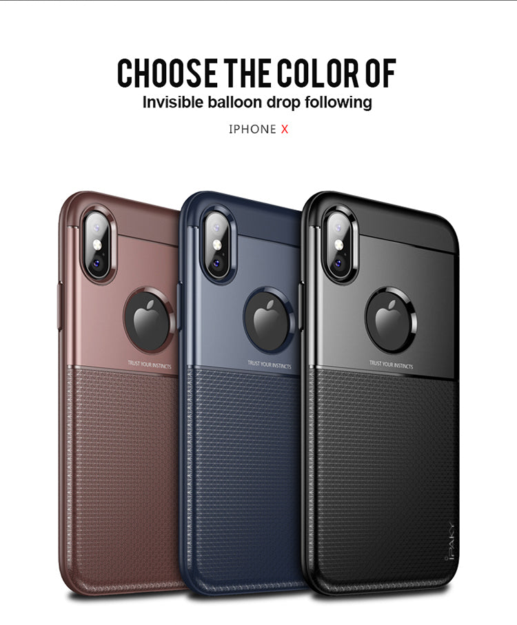 Shield Series By iPaky Slim Anti-shock Case For iPhone X – Black