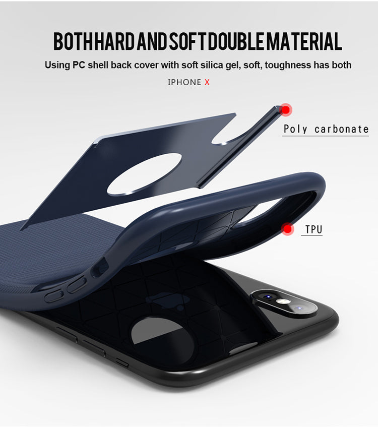 Shield Series By iPaky Slim Anti-shock Case For iPhone X – Blue