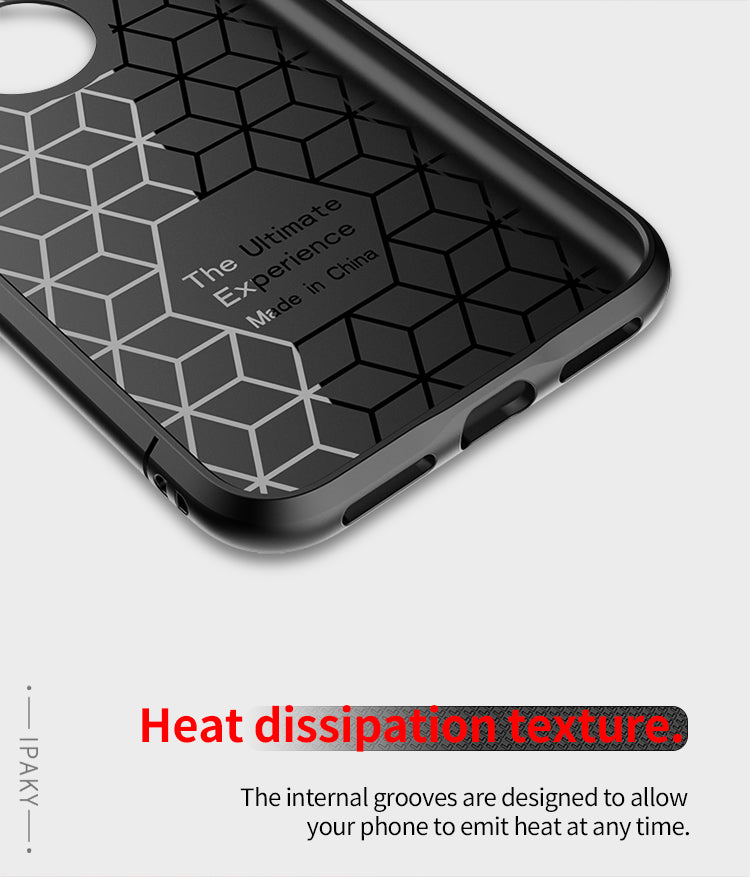 Brown iPaky Slim Anti-shock Case for iPhone X, showcasing its sleek design and durable protection.