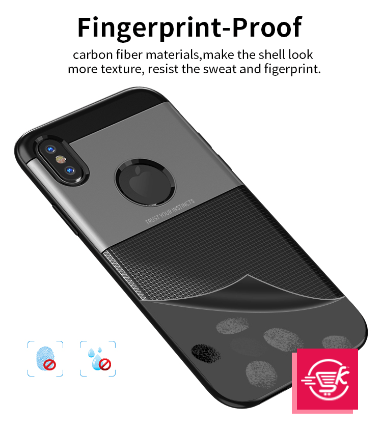 Shield Series By iPaky Slim Anti-shock Case For iPhone X – Black