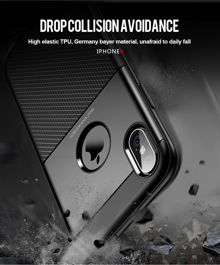 Shield Series By iPaky Slim Anti-shock Case For iPhone X – Blue