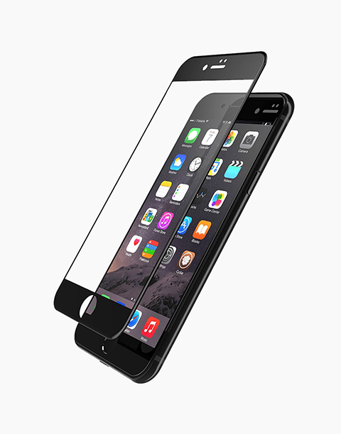 Rock 3D Curved Tempered Glass Screen Protector For iPhone 8 Plus / 7 Plus - Black