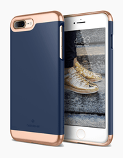 iPhone 7 Plus Caseology Savoy Series Slim Two-Piece Slider Navy Blue / Chrome Rose Gold