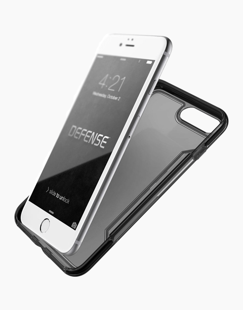 Defense Clear By X-Doria Anti Shocks Case With Triple Layer Shock Protection For iPhone 7P | 8P - T/Black