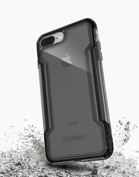 Defense Clear By X-Doria Anti Shocks Case With Triple Layer Shock Protection For iPhone 7P | 8P - T/Black