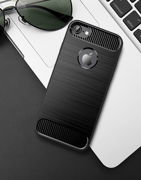 Armor By iPaky Flexible Slim Case Anti-fingerprint & Anti-shocks For iPhone 8 Plus – Black