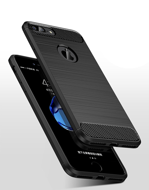 Armor By iPaky Flexible Slim Case Anti-fingerprint & Anti-shocks For iPhone 8 Plus – Black