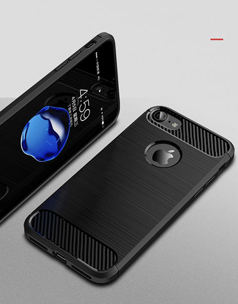 Armor By iPaky Flexible Slim Case Anti-fingerprint &amp; Anti-shocks For iPhone 7P | 8P – Black