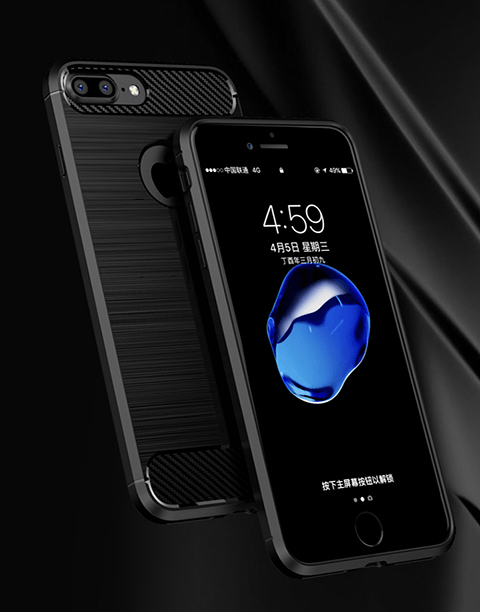 Armor By iPaky Flexible Slim Case Anti-fingerprint &amp; Anti-shocks For iPhone 7P | 8P – Navy