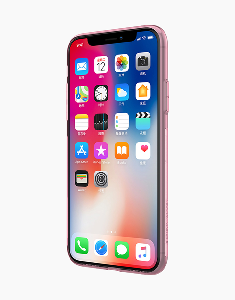 Nillkin Nature Series Clear Soft TPU Cover Ultra Thin For iPhone X - Rose
