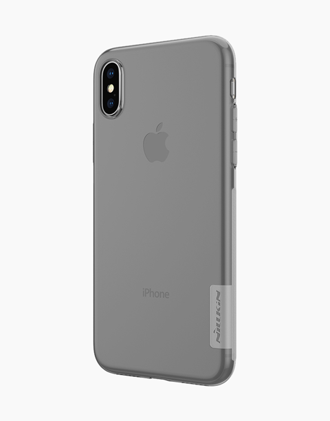 Nillkin Nature Series Clear Soft TPU Cover Ultra Thin For iPhone X - Gray