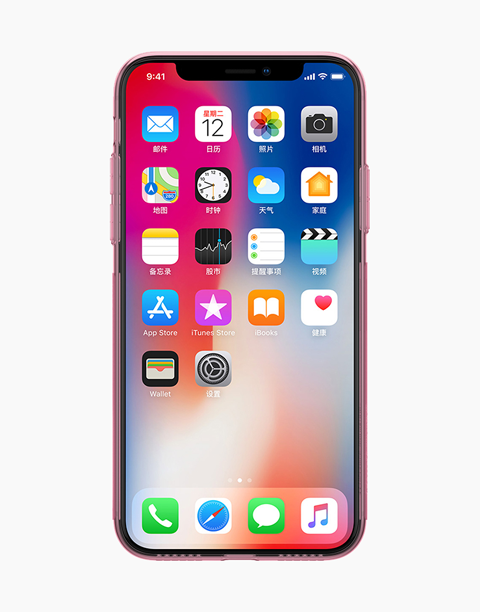 Nillkin Nature Series Clear Soft TPU Cover Ultra Thin For iPhone X - Rose
