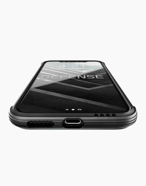 Defense Lux Carbon By X-Doria For iPhone Xs | X Anti Shocks Case Up To 3M Black